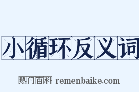 小循环反义词是什么意思的图片